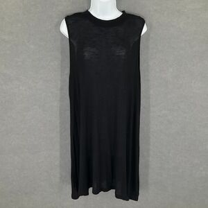 Cato Woman Plus Size 18/20W‎ Black Sleeveless Tank Dress Casual Knit Lagenlook